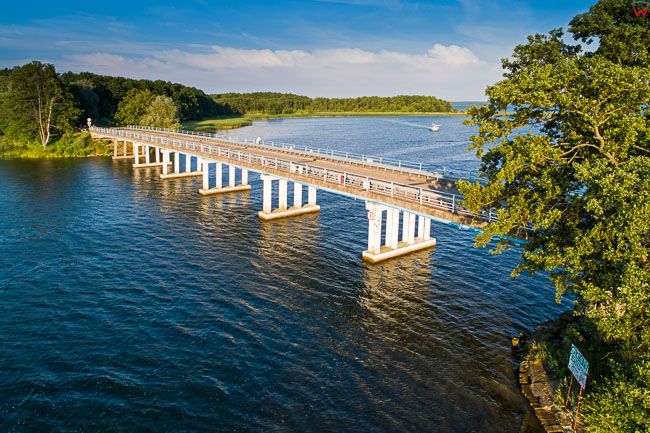 Sztynort, Most Sztynorcki laczacy Jezioro Kirsajty i  Dargin, EU, PL, warm-maz